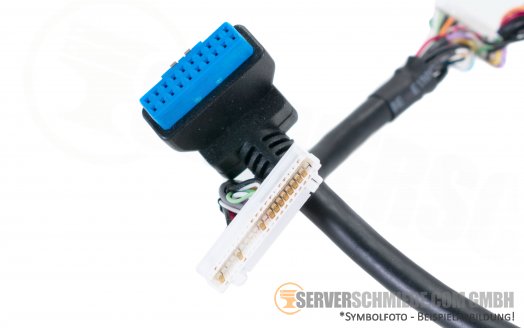 IBM 35cm X3650 connection cable right Ear USB 1x USB 3.0 19pol  2x 30pin 00KF386