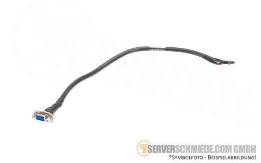 IBM 35cm x3650 M4 Front VGA Port with Cable 1x VGA to 16-pin 81Y6768