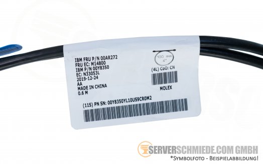 IBM 55cm extern SAS Kabel 2x SFF-8644 00Y8350