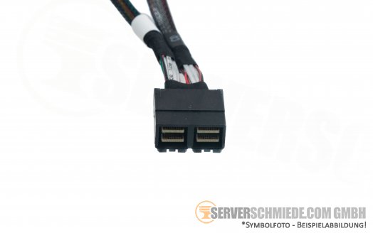 IBM 75cm SAS Kabel 1x Double SFF-8643 -- 1x 65cm SFF-8643 winkel 1x 75cm  SFF-8643 winkel 01KN055