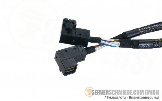 IBM 75cm SAS Kabel 1x Double SFF-8643 -- 1x 65cm SFF-8643 winkel 1x 75cm  SFF-8643 winkel 01KN055
