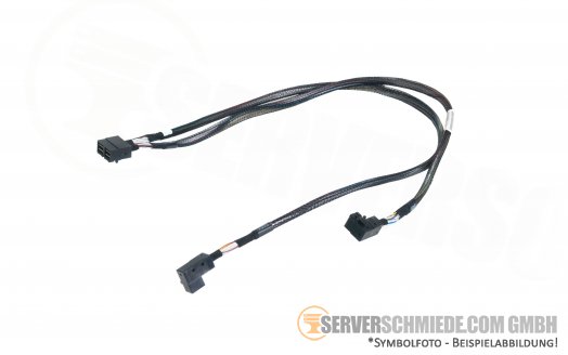 IBM 75cm SAS Kabel 1x Double SFF-8643 -- 1x 65cm SFF-8643 winkel 1x 75cm  SFF-8643 winkel 01KN055