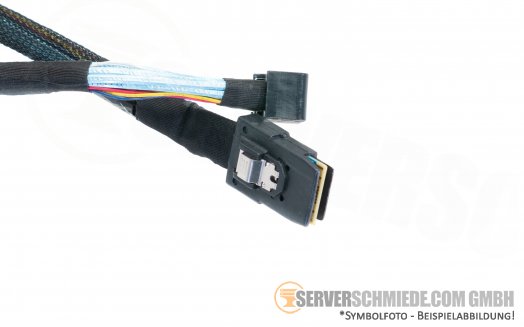 IBM 75cm SAS Kabel  1x SFF-8087 gerade 1x SFF-8643 winkel 00FC234