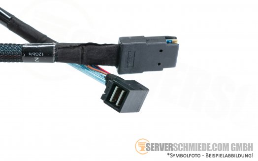 IBM 75cm SAS Kabel  1x SFF-8087 gerade 1x SFF-8643 winkel 00FC234