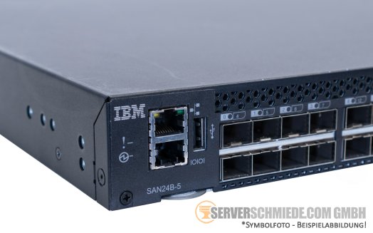 IBM Brocade 6505 2498-24G SAN24B-5 24-Port 16Gb FC Fibre Channel SAN Switch 24 Ports active
