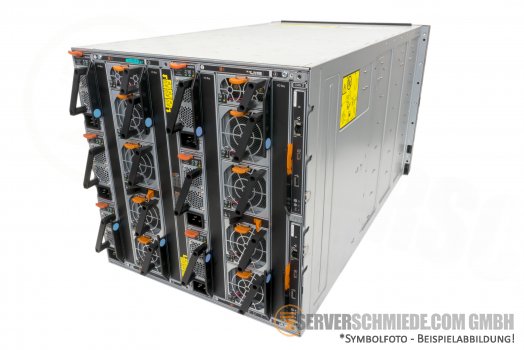 IBM Flex System Enterprise Blade Center Server Chassis 8721 14-Bay 6x 2500W PSU 2x CMM Management 10x FAN -CTO-