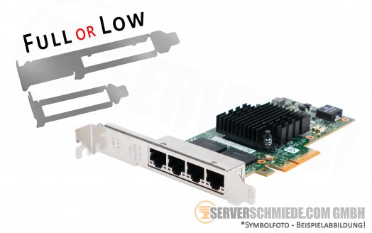 IBM i350-T4 4x 1GbE Quad Port copper RJ-45 PCIe x4 Ethernet Network Controller Adapter 03T8760 602
