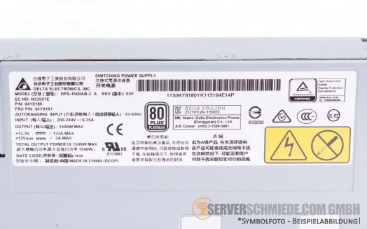 IBM Lenovo 1500W PSU Netzteil DPS-1500AB-2 94Y8180