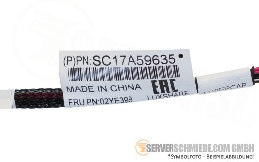 IBM Lenovo 54cm Battery BBU capacitor cable 1x 9-pin to 1x 8-pin SR645 02YE398