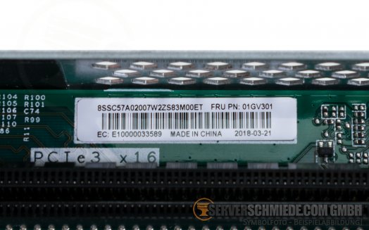 IBM Lenovo Secondary Riser 1x x16 PCIe 3.0 LP inkl. cage SR630 01GV301 01KP731