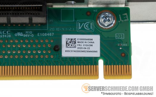 IBM Lenovo SR630 2x Low Profile Riser inkl. Bracket 2x PCIe 3.0 x16 01KP732 01GV296