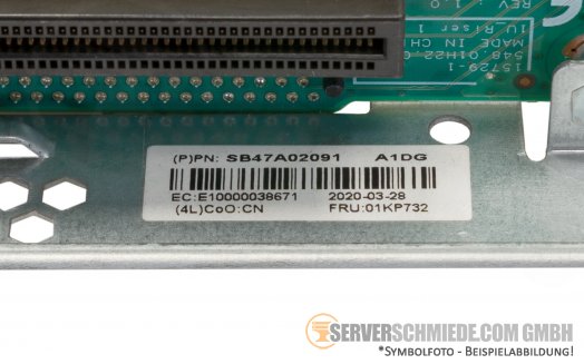 IBM Lenovo SR630 2x Low Profile Riser inkl. Bracket 2x PCIe 3.0 x16 01KP732 01GV296