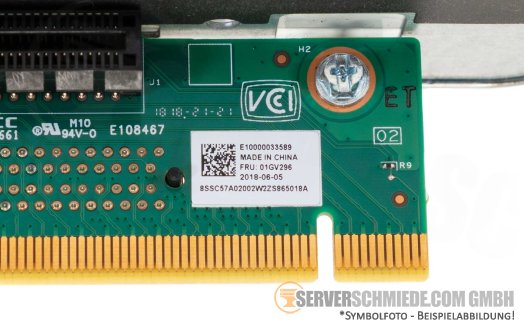IBM Lenovo SR630 2x Low Profile Riser inkl. Bracket 2x PCIe 3.0 x16 01KP733 01GV296