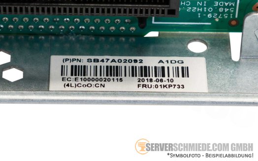 IBM Lenovo SR630 2x Low Profile Riser inkl. Bracket 2x PCIe 3.0 x16 01KP733 01GV296