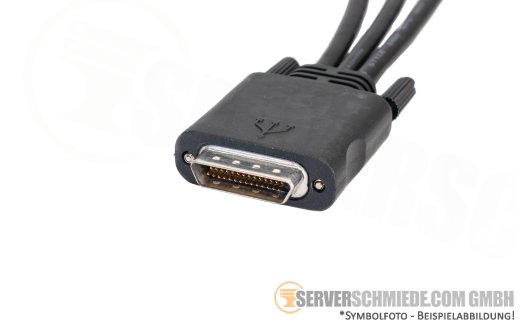 IBM Lenovo ThinkAgile SD530 81Y5286 Console Breakout cable Front VGA/USB KVM cable