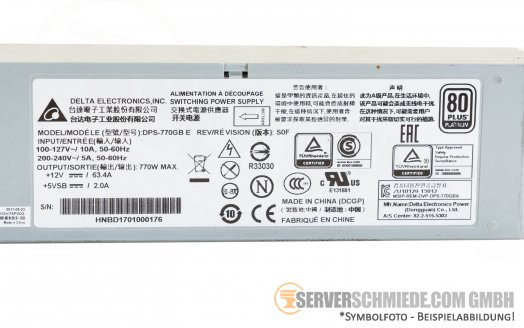IBM Lenovo ThinkSystem NE10032 770W PSU 00YK771