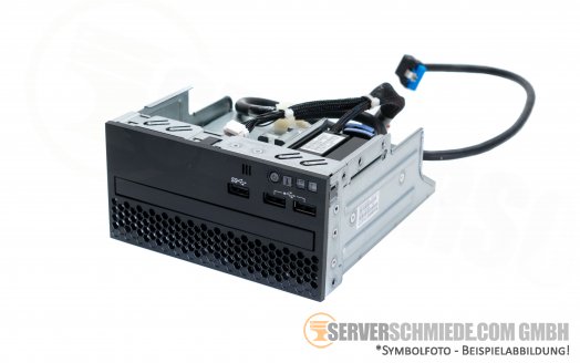 IBM Lenovo x3650 M5 Media Bay Cage Front I/O assembly panel USB  Panel 00KF491 without Display
