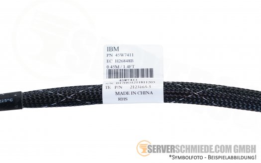 IBM LWL 40cm Glasfaser-Kabel Duplex LC Duplex LC 45W7411 H26848B