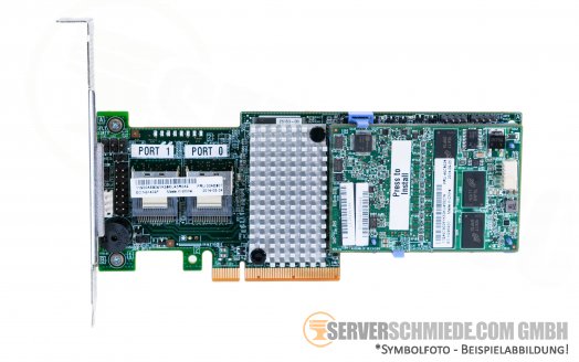 IBM ServeRAID M5110 LSI SAS2208 8-port 6G SAS PCIe x8 Controller Raid: 0, 1, 5, 6, 10, 50, 60 00AE807 with 1GB cache module