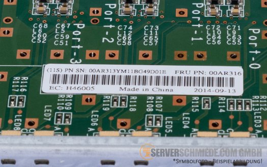 IBM Storwize V7000 Gen2 4x 10GbE SFP+  iSCSI FCoE Controller PCIe x8 00AR313 00AR316 00 00NC505