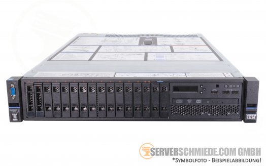 IBM System x3650 M5 19" 2U Server 16x 2,5" SFF 2x Intel XEON E5-2600 v3 v4 ServeRaid SAS SATA Raid 2x PSU