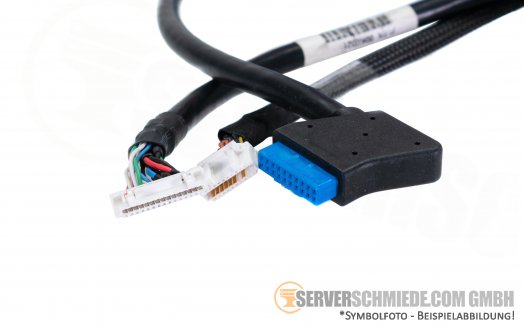 IBM x3250 x3550 M5 Display VGA Cage control panel incl. Kabel  1x DVD  2x USB 1x VGA 00YL796