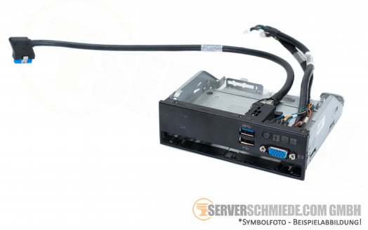 IBM x3250 x3550 M5 Display VGA Cage control panel incl. Kabel  1x DVD  2x USB 1x VGA 00YL796