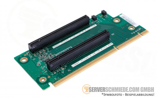IBM x3650 M5 Riser Card GPU 1x PCIe x16 (x16 lane) 75W 1x PCIe x16 (x8 lane) without Cage 00FK628