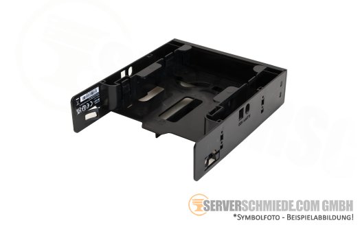 Icy Box IB-5251 3-fach Einbaurahmen für 2x 2,5 Zoll HDD/SSD und 1x 3,5 Zoll HDD in 1x 5,25 Zoll Schacht