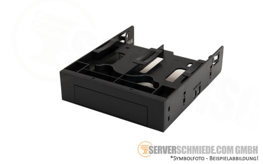 Icy Box IB-5251 3-fach Einbaurahmen für 2x 2,5 Zoll HDD/SSD und 1x 3,5 Zoll HDD in 1x 5,25 Zoll Schacht