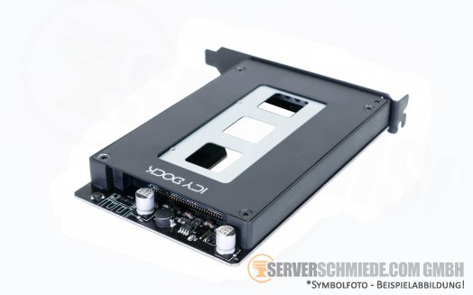 Icy Dock ToughArmor MB839SP-B SATA Hot Swap Wechselrahmen PCIe 2.0 x1
