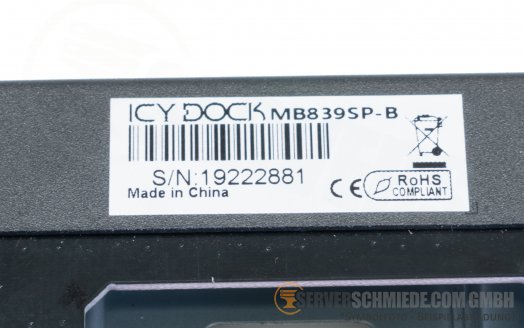 Icy Dock ToughArmor MB839SP-B SATA Hot Swap Wechselrahmen PCIe 2.0 x1