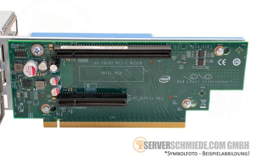 Intel Butterfly Riser 1x x16 + 2x x8 + 1x x8 (x4) PCIe 3.0 incl. cage R2224WFTZS G94347-271 H20078-350