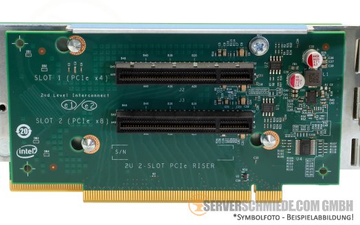 Intel Butterfly Riser 1x x16 + 2x x8 + 1x x8 (x4) PCIe 3.0 incl. cage R2224WFTZS G94347-271 H20078-350