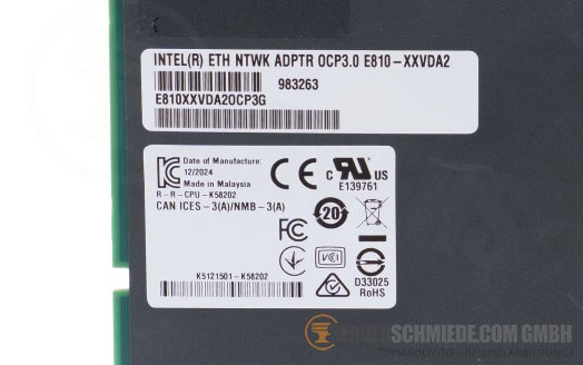 Intel E810-XXVDA2 2x 10/25GbE SFP28 OCP 3.0 Controller Ethernet Netzwerk E810XXVDA2OCP3G