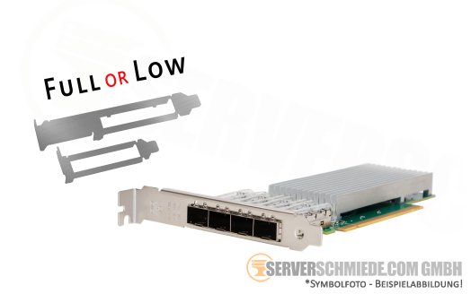 Intel E810-XXVDA4 4x 1/10/25 Gb SFP28 PCIe 4.0 x16 Controller Ethernet Netzwerk