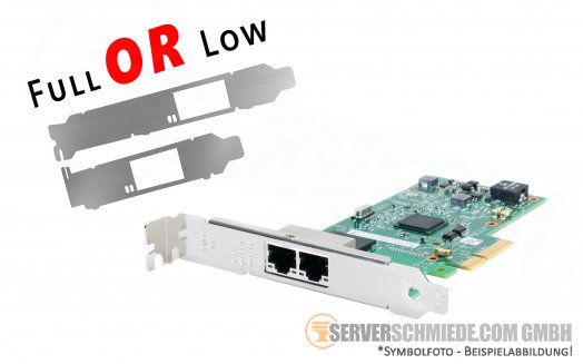 Intel i350-T2  I350T2V2BLK I350-T2V2  2x 1GbE Dual Port RJ-45 Network LAN Ethernet PCIe x4 Controller