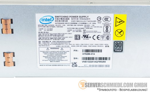 Intel MiTAC 1300W Netzteil PSU 80 Plus Titanium H79286-014 +NEW+