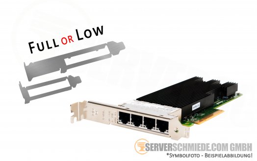 Intel Original X710-T4 10GbE 1GbE Converged Network 10 Gigabit LAN Controller PCIe x8 RJ-45 X710T4