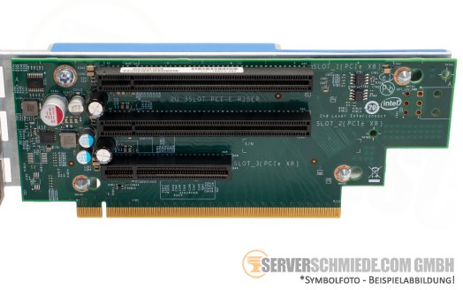 Intel Riser 2x x16 (x8 lanes) + 1x x8 PCIe 3.0 incl. cage R2224WFTZS PBA H20087-171
