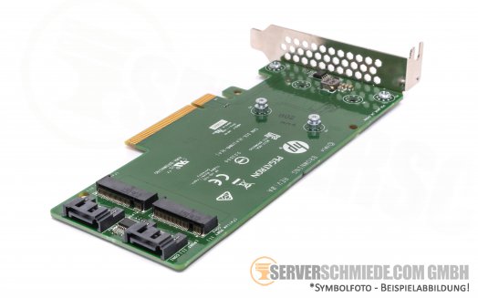 HP 2x M.2 SATA SSD Slot Storage Controller Adapter Card PCIe x4 759238-001