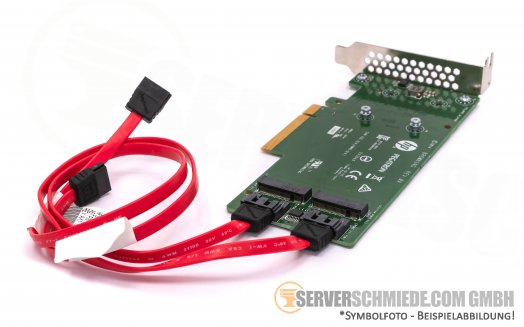 Intel HP SSD M.2 6G SATA Storage Controller incl. 2x 120GB SATA SSD Boot drive OS Installation VMware WinServer Linux Ceph