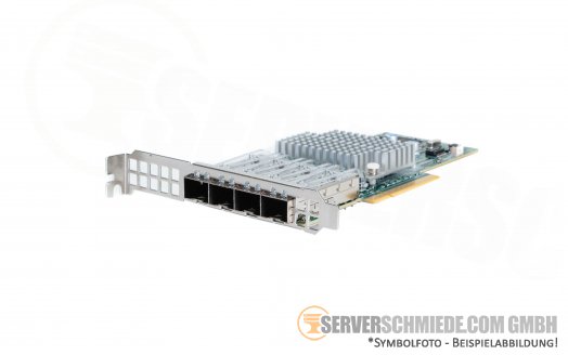 Intel Supermicro XL710-AM1 AOC-STG-I4S LAN Controller 10 Gigabit  PCIe x8 Quad Port Converged Ethernet - 4x 10GbE SFP+ Optisch