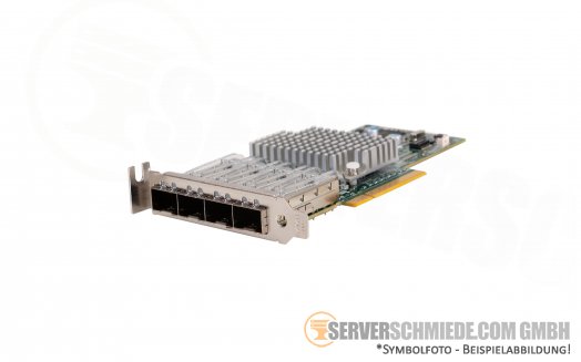 Intel Supermicro XL710-AM1 AOC-STG-I4S LAN Controller 10 Gigabit  PCIe x8 Quad Port Converged Ethernet - 4x 10GbE SFP+ Optisch
