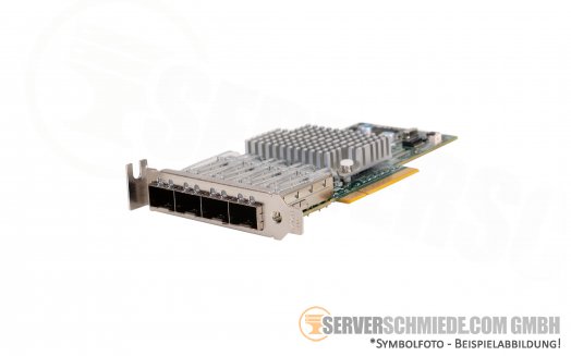 Intel Supermicro XL710-AM1 AOC-STG-I4S LAN Controller 10 Gigabit  PCIe x8 Quad Port Converged Ethernet - 4x 10GbE SFP+ Optisch