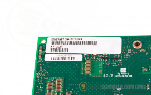 Intel X710-DA4 LAN Controller 10 Gigabit  PCIe x8 Quad Port Converged Ethernet - 4x 10GbE SFP+ Optisch