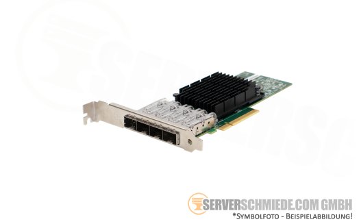 Intel X710-DA4 LAN Controller 10 Gigabit  PCIe x8 Quad Port Converged Ethernet - 4x 10GbE SFP+ Optisch ODM