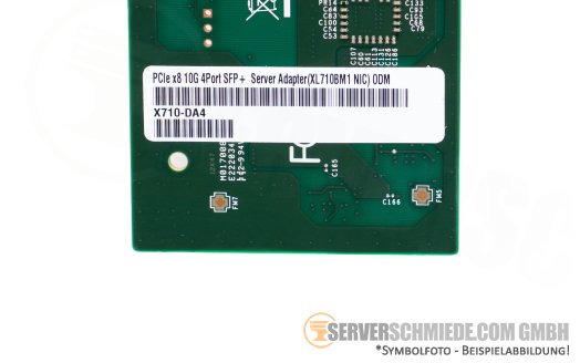 Intel X710-DA4 LAN Controller 10 Gigabit  PCIe x8 Quad Port Converged Ethernet - 4x 10GbE SFP+ Optisch ODM