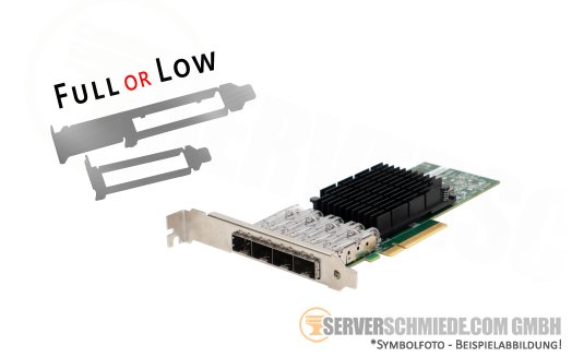 Intel X710-DA4 LAN Controller 10 Gigabit  PCIe x8 Quad Port Converged Ethernet - 4x 10GbE SFP+ Optisch ODM