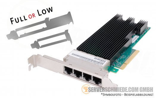 Intel X710-T4 10GbE 1GbE Converged Network 10 Gigabit LAN Controller PCIe x8 Quad Port RJ-45 X710T4